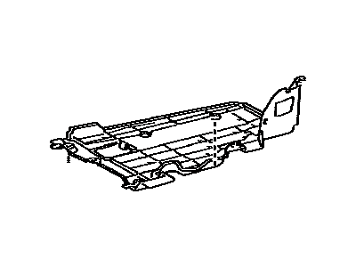 Lexus 57628-50051 Cover, Rear Floor Side