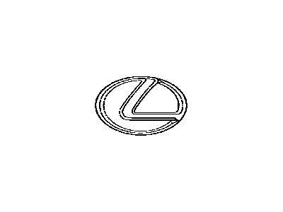 Lexus 53141-53010 Radiator Grille Emblem (Or Front Panel)