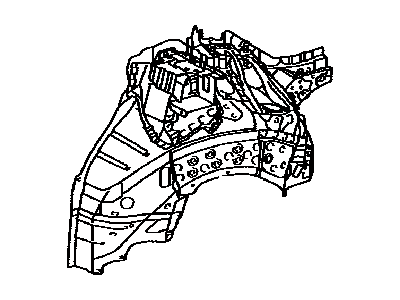 Lexus 61607-53900 Panel, Quarter Wheel House, Inner RH