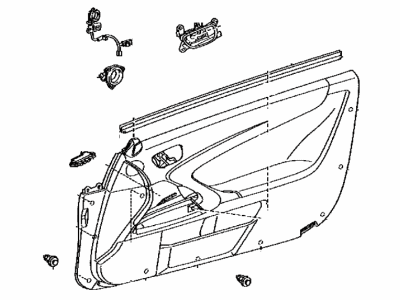 Lexus 67610-53780-C7 Panel Assembly, Front Door