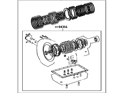 Lexus IS250 Automatic Transmission Overhaul Kit - 04352-30570