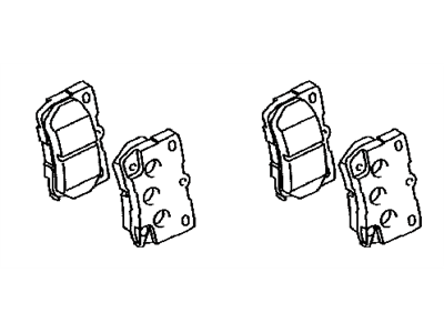 Lexus 04466-30300 Rear Disc Brake Pad Kit