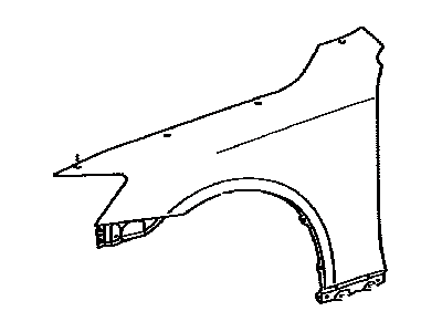 Lexus 53802-53110 Fender Sub-Assy, Front LH