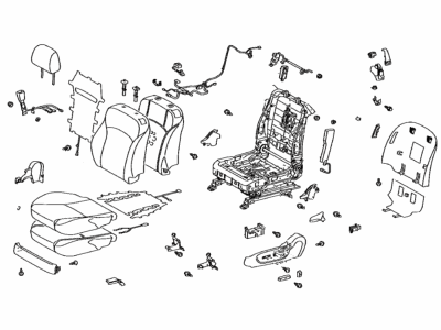 Lexus 71200-53P20-21 Seat Assy, Front LH