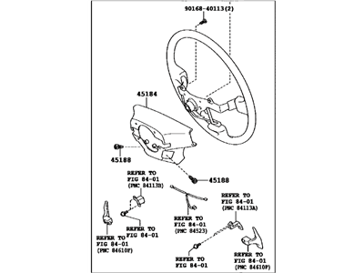 Lexus 45100-53340-C2 Steering Wheel Assembly