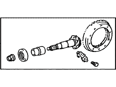 Lexus 41201-80050 Final Gear Kit, Differential, Rear