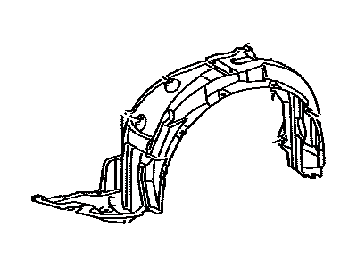 Lexus 53806-53080 Shield Sub-Assembly, Fender