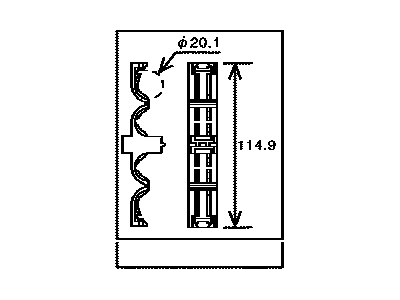 Lexus 82711-28260 Clamp, Wiring Harness