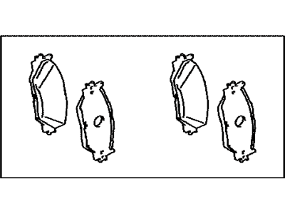 Lexus 04465-53040 Front Disc Brake Pad Kit