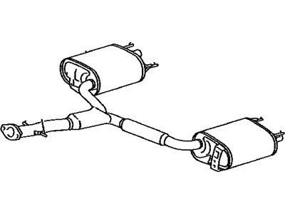 Lexus 17430-31841 Exhaust Tail Pipe Assembly