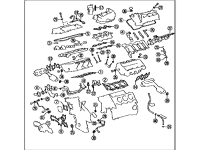 Lexus 04112-31631 Gasket Kit, Engine Valve Grind