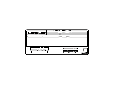 Lexus 11298-31F90 Label, Emission Control