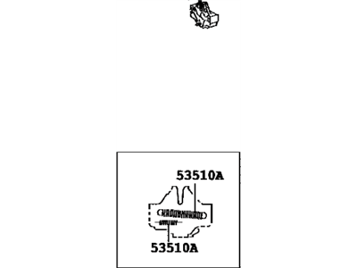 Lexus 53510-53060 Hood Lock Latch Assembly