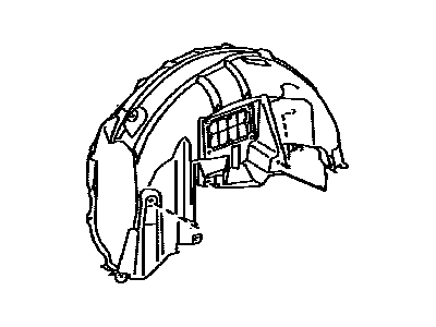 Lexus 65637-53020 Liner, Rear Wheel House, RH