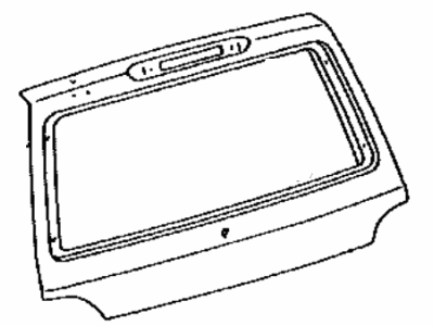 Lexus 67005-60810 Panel Sub-Assy, Back Door