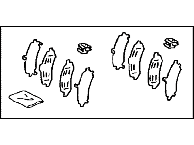 Lexus 04946-60060 Shim Kit, Anti Squeal(For Rear Disc Brake)