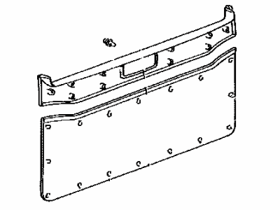 Lexus 67935-60060-A1 GARNISH, Back Door