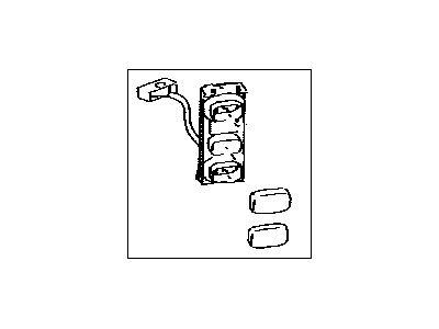 Lexus 84012-60120 Switch Assy, Center Cluster Integration