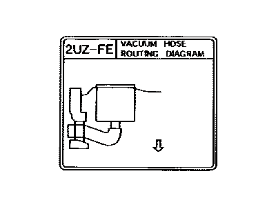 Lexus 17792-50043 Plate, Engine Vacuum Hose Information