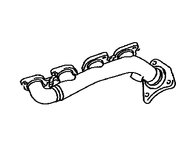 Lexus 17105-50120 Exhaust Manifold Sub-Assembly, Left