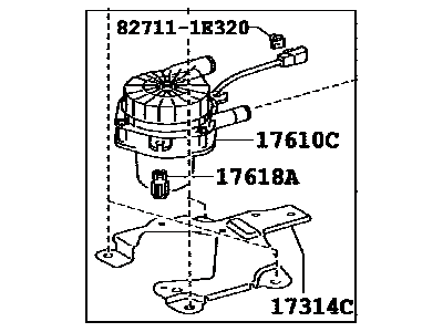 Lexus 17600-0F010 Pump Assy, Air