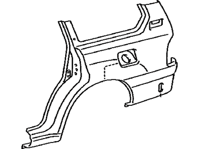 Lexus 60162-60B00 Panel, Quarter, LH