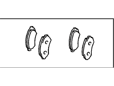 Lexus 04466-60070 Rear Disc Brake Pad Kit