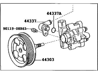 Lexus 44310-60390 Pump Assembly Vane