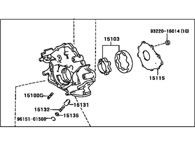 2005 Lexus GX470 Oil Pump - 15100-50050