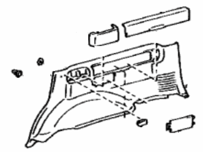 Lexus 62503-60060-A1 Panel Assy, Quarter Trim, Front RH