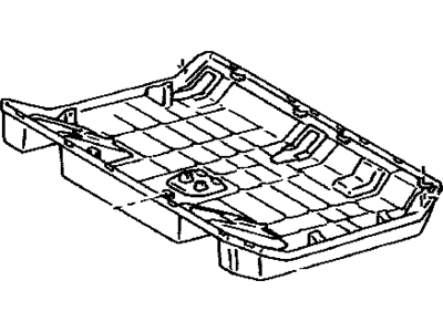 Lexus 72908-60011-A1 Cover Sub-Assy, Rear Seat Cush Under, LH