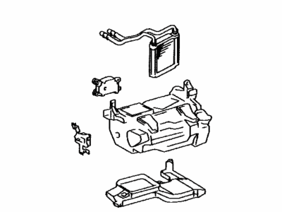 Lexus 87150-60663 Radiator Assy, Heater