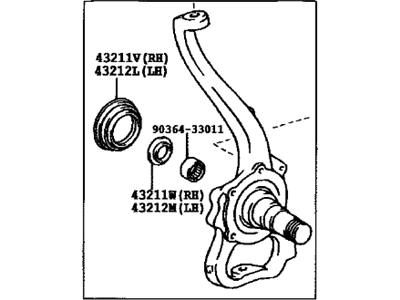 Lexus 43201-60020 Knuckle, Steering, RH