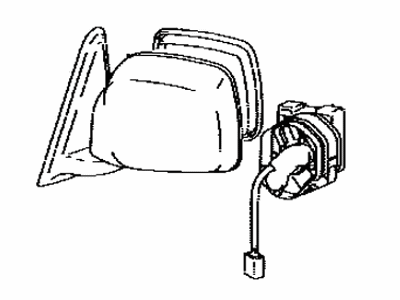 Lexus 87940-60A50-C0 Mirror Assy, Outer Rear View, LH