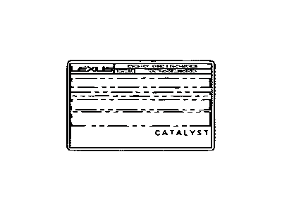 Lexus 11298-50210 Label, Emission Control Information