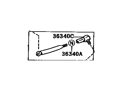 Lexus 36308-60270 Rod Sub-Assy, High & Low Shift