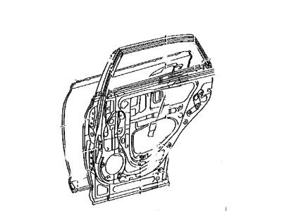 Lexus 67003-48160 Panel Sub-Assembly, Rear Door