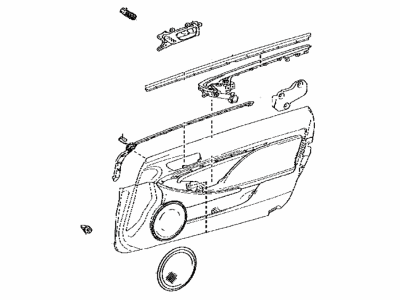 Lexus 67620-24860-23 Panel Assembly, Door Tri