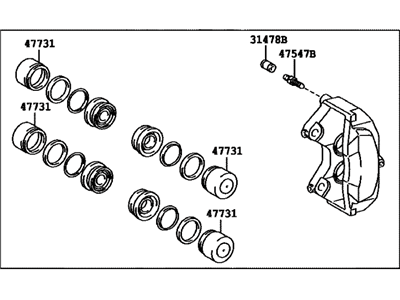 2020 Lexus RC350 Brake Caliper - 47750-24120