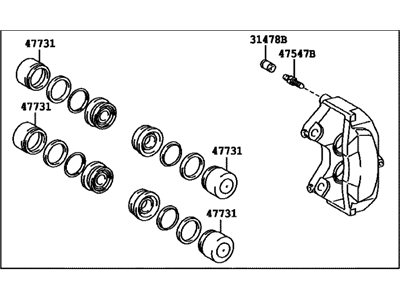 2021 Lexus RC350 Brake Caliper - 47730-24120