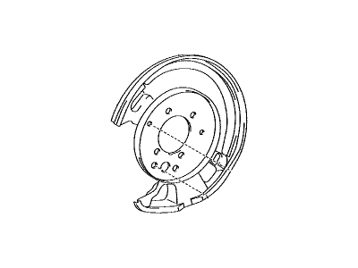 2017 Lexus RC Turbo Backing Plate - 46503-30250