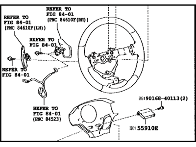 Lexus 45100-53600-C1 WHEEL ASSY, STEERING