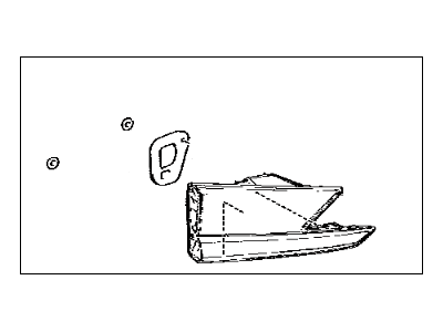 Lexus 81581-24060 Lens & Body, Rear Lamp