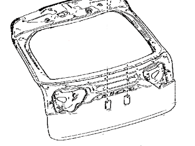 Lexus 67005-0E380 Panel Sub-Assembly, Back