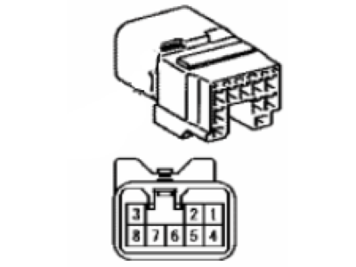 Lexus 90980-10798 Housing, Connector Male