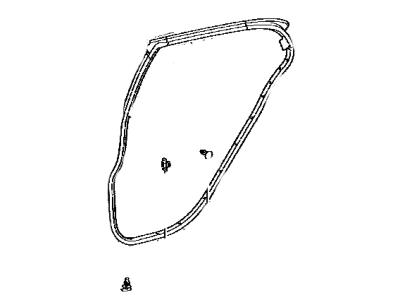 Lexus CT200h Door Seal - 67872-76010