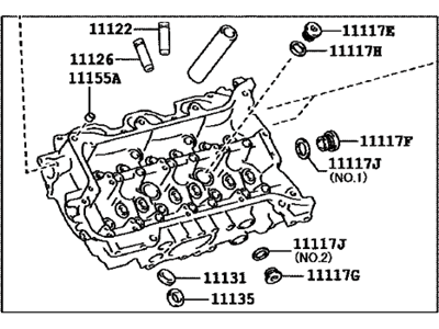 Lexus RX450h Cylinder Head - 11101-09550