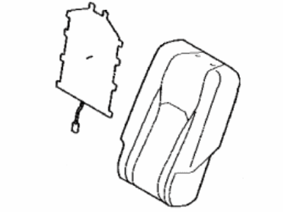 Lexus 71078-0E340-A3 Rear Seat Back Cover Sub-Assembly, Left (For Separate Type)