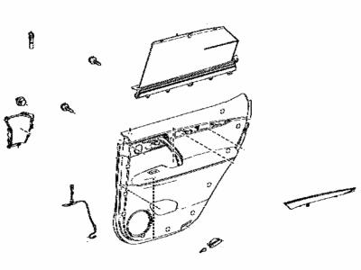 Lexus 67630-0E650-E0 Panel Assembly, Rear Door