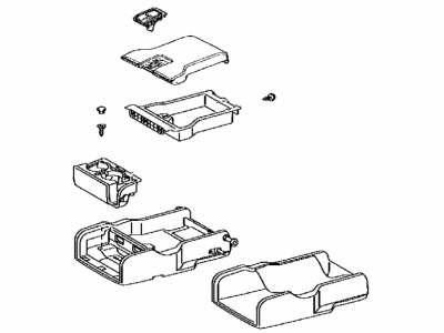 Lexus 72830-0E320-C5 Rear Seat Armrest Assembly, Center